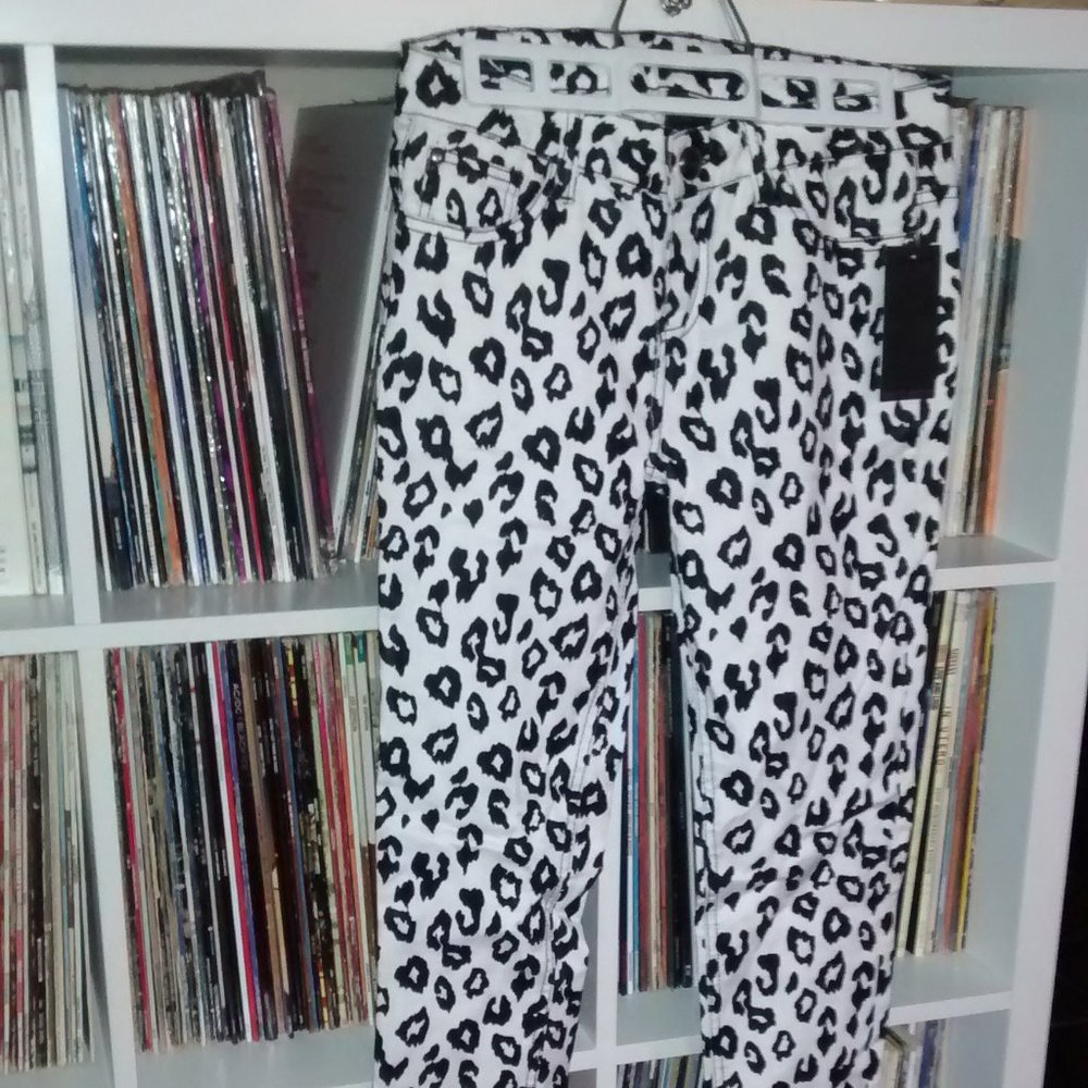 Material Girl leopard print jeans